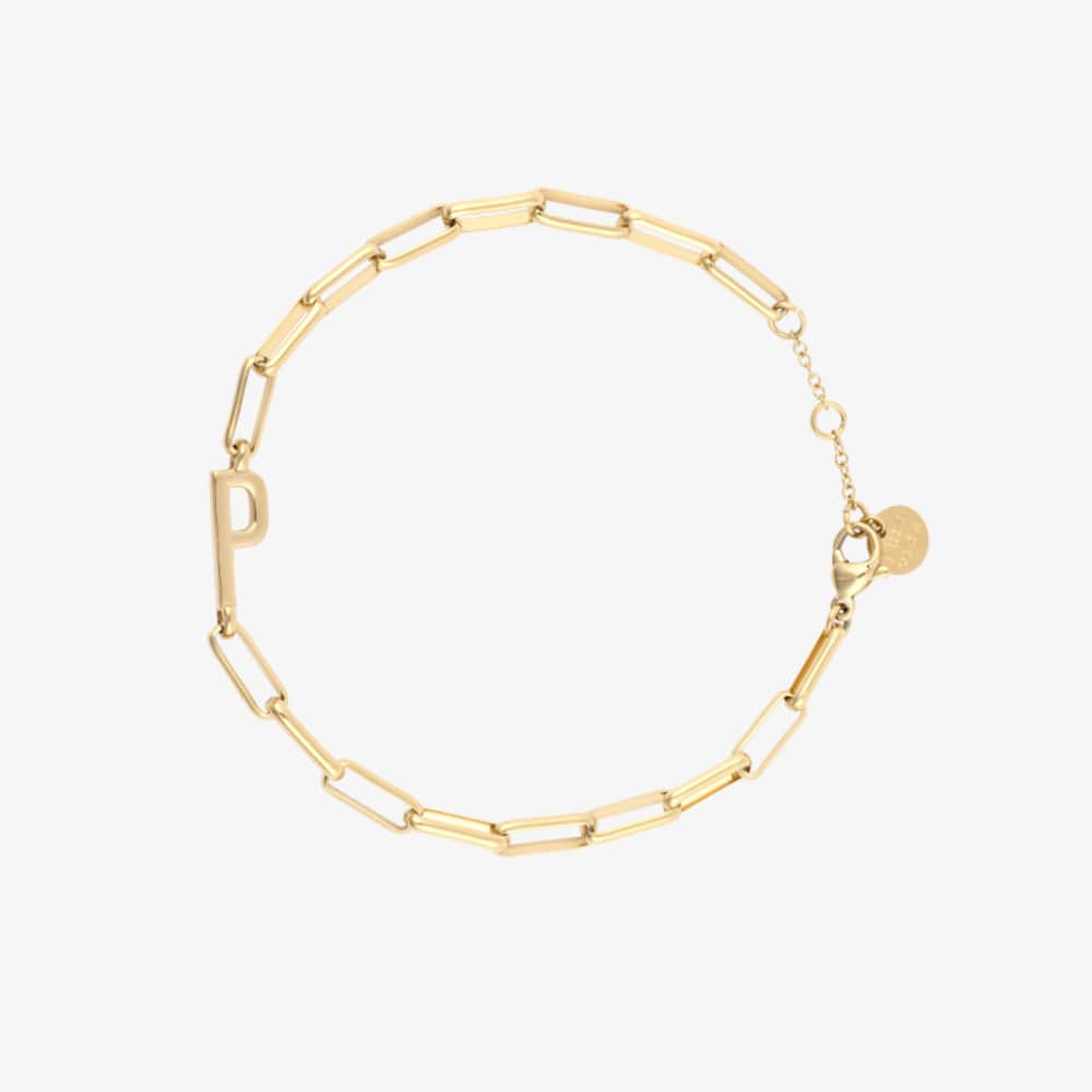 Initial Paperclip Chain Bracelet - Image 30