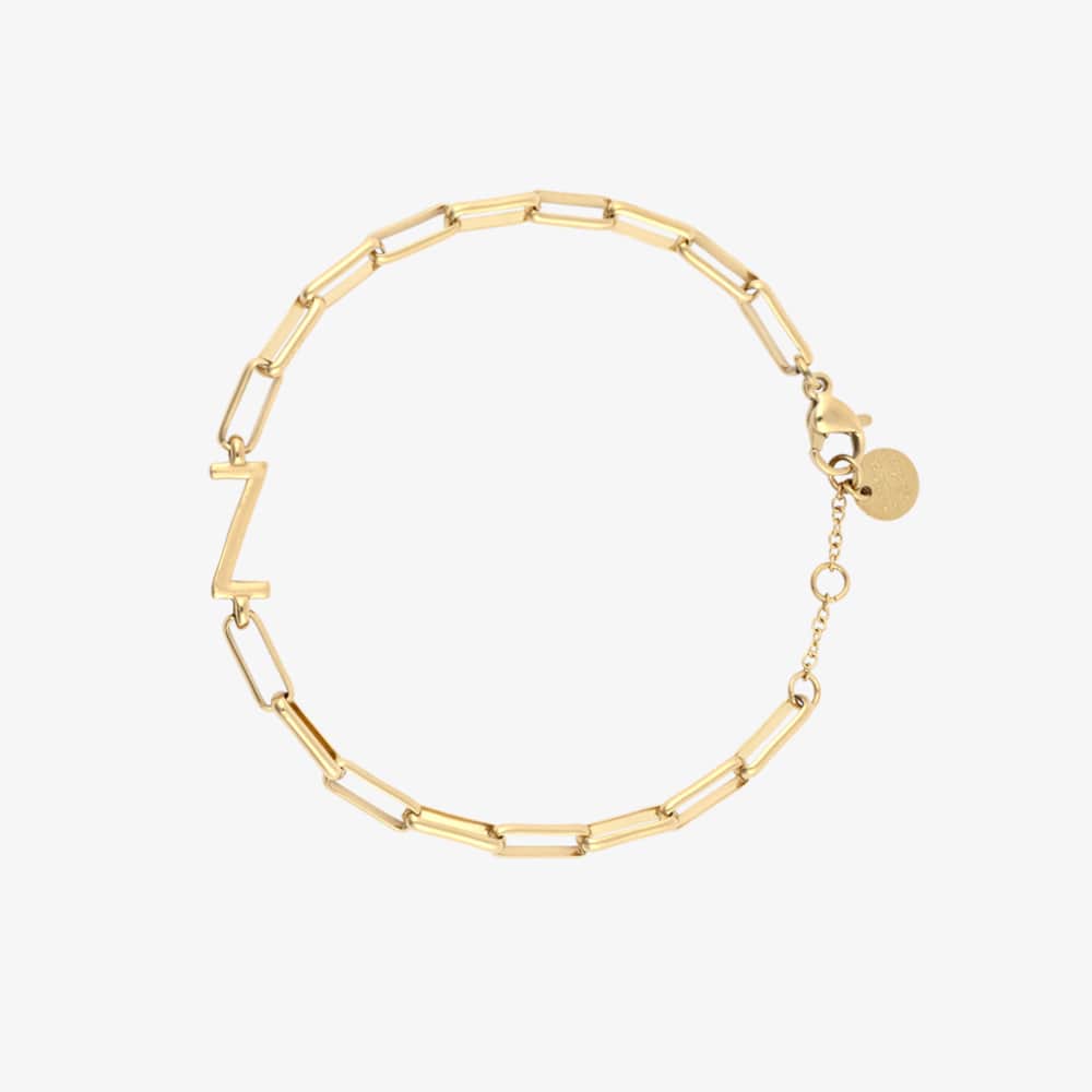 Initial Paperclip Chain Bracelet - Image 18