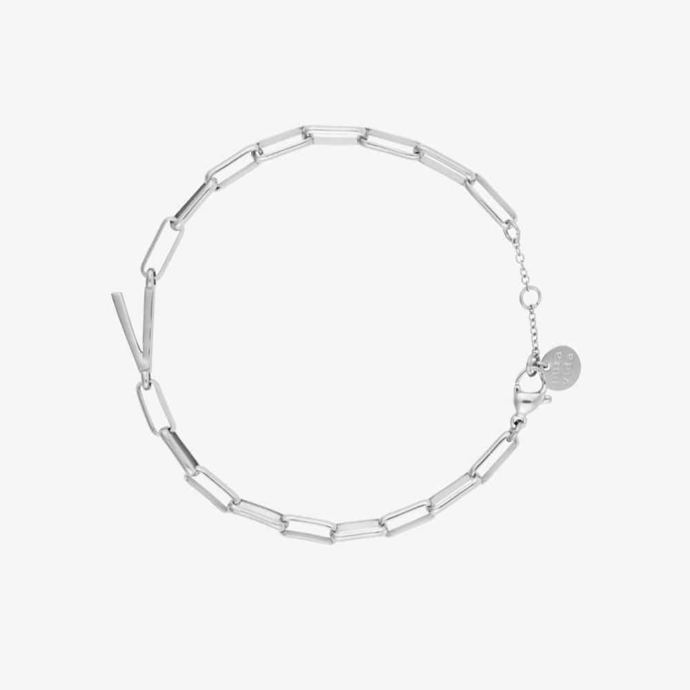 Initial Paperclip Chain Bracelet - Image 12