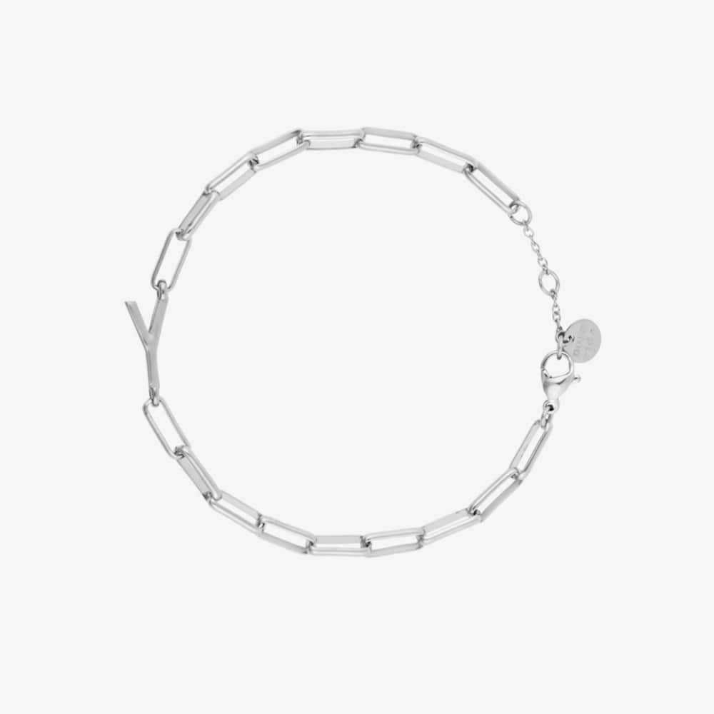 Initial Paperclip Chain Bracelet - Image 14