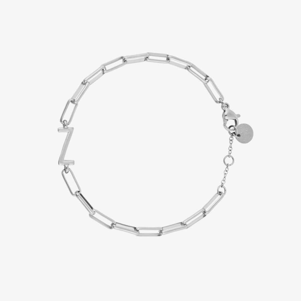 Initial Paperclip Chain Bracelet - Image 15