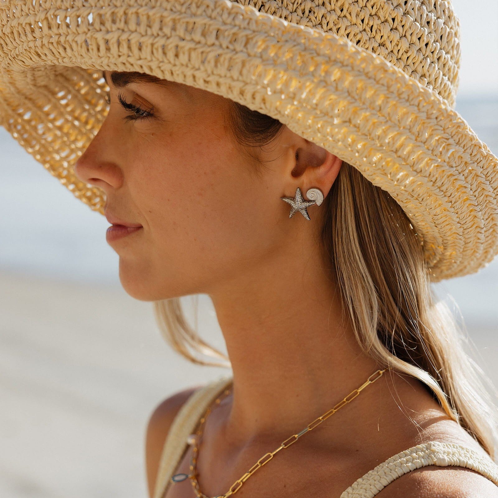 Seashell Stud Earrings - Image 5