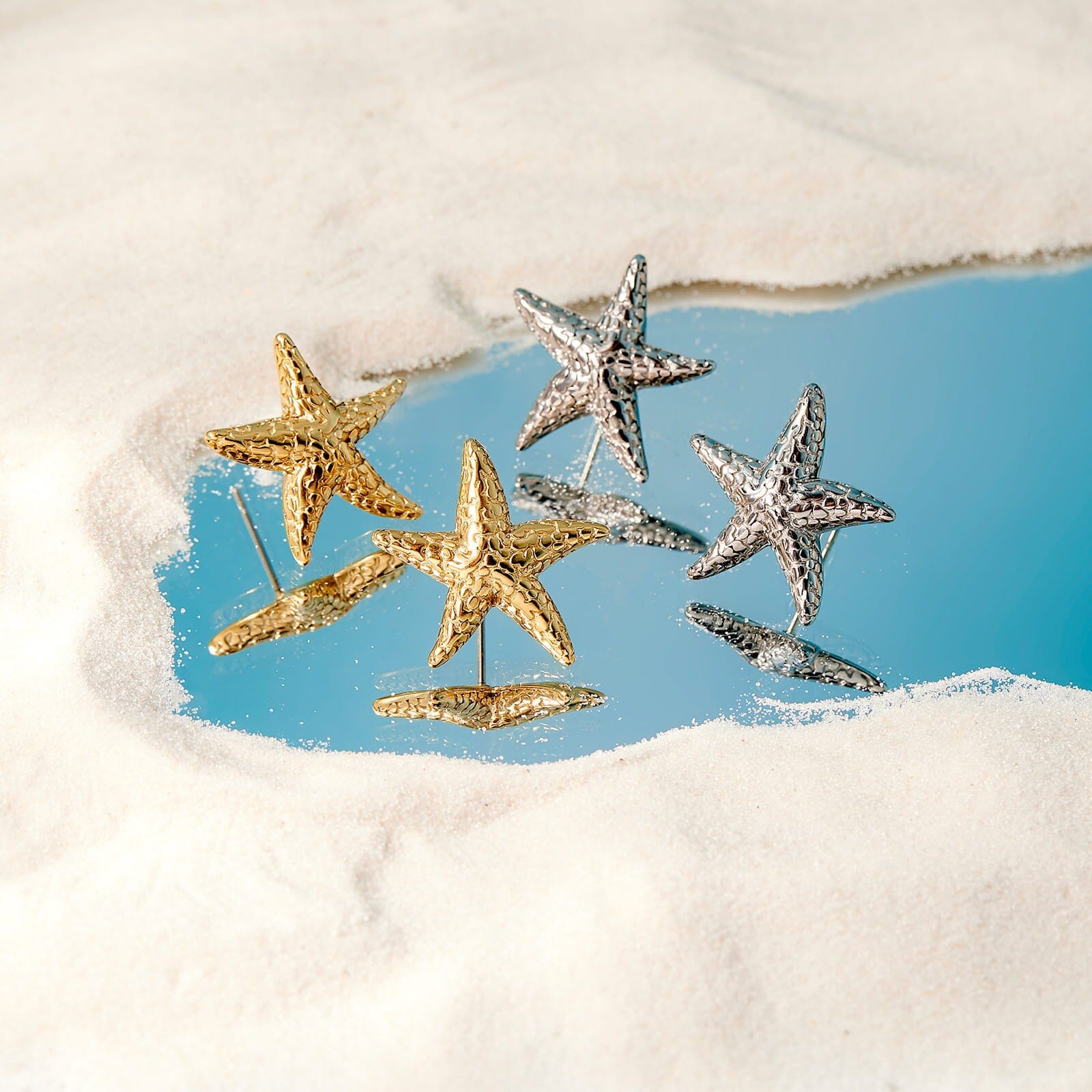 Sea Star Statement Earrings - Image 5