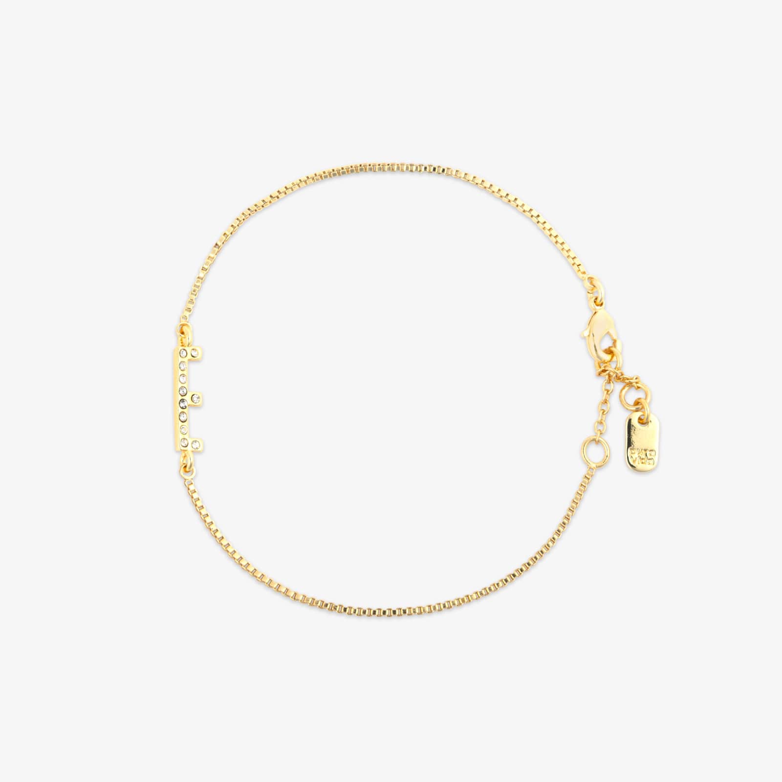Pavé Initial Chain Bracelet - Image 14