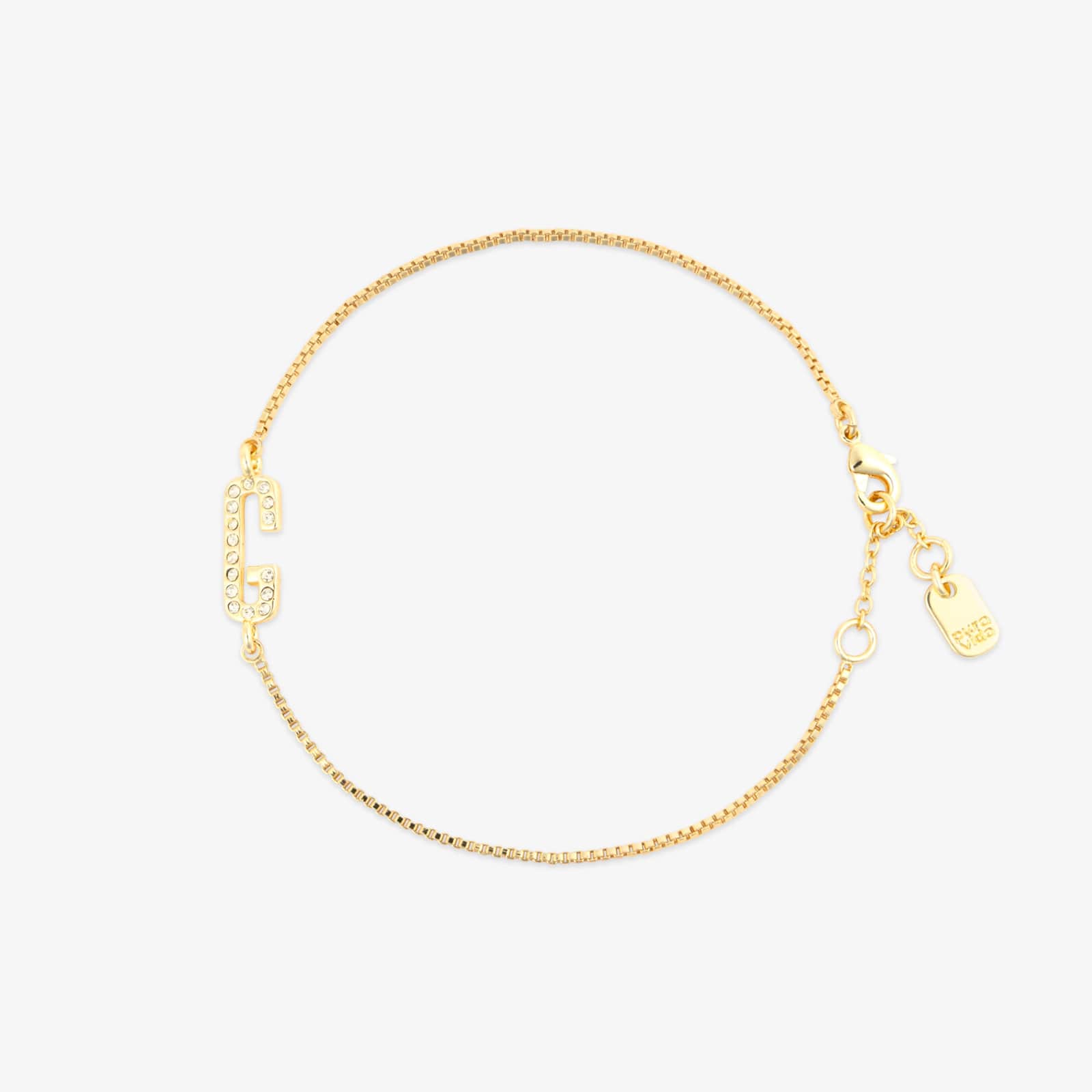 Pavé Initial Chain Bracelet - Image 23