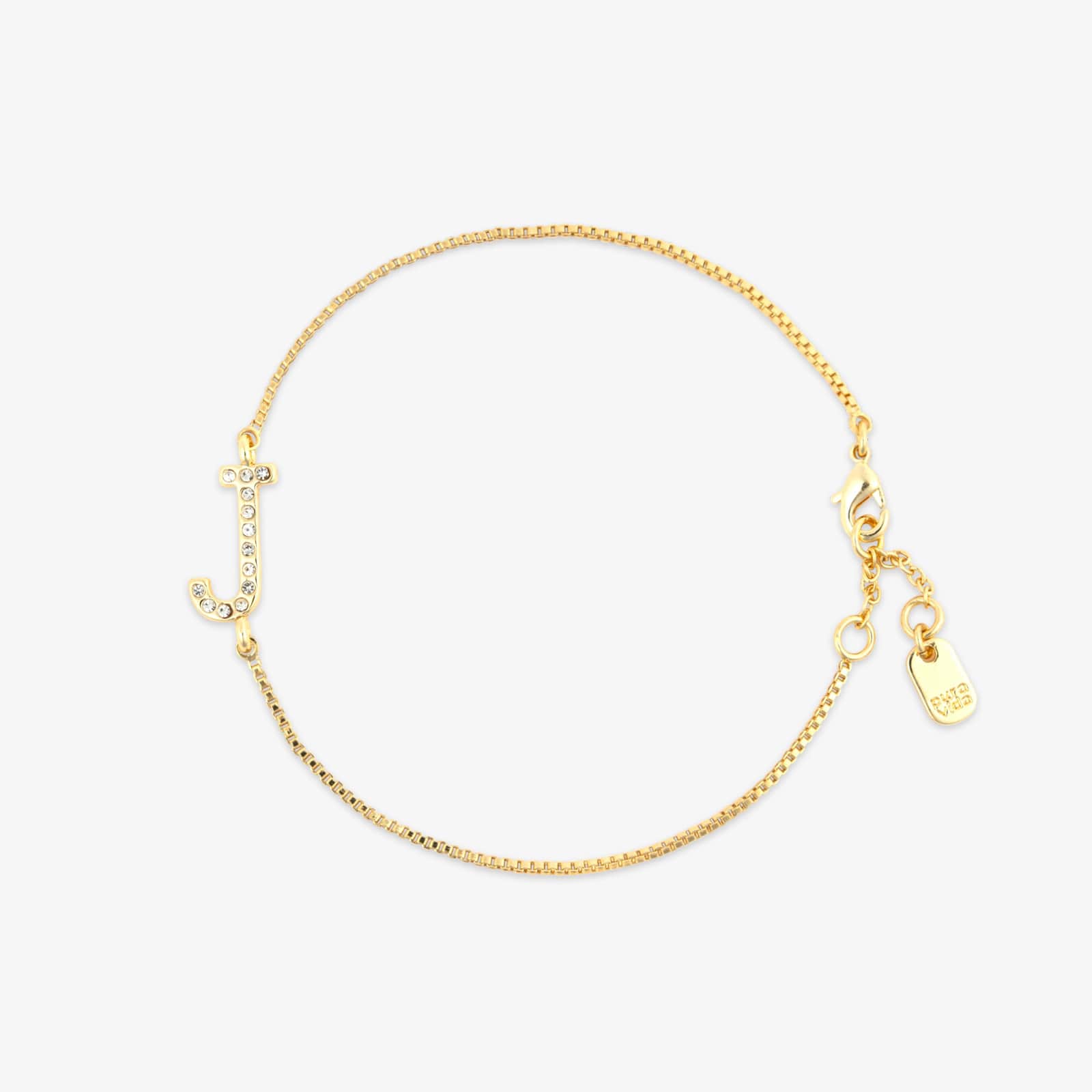 Pavé Initial Chain Bracelet - Image 12