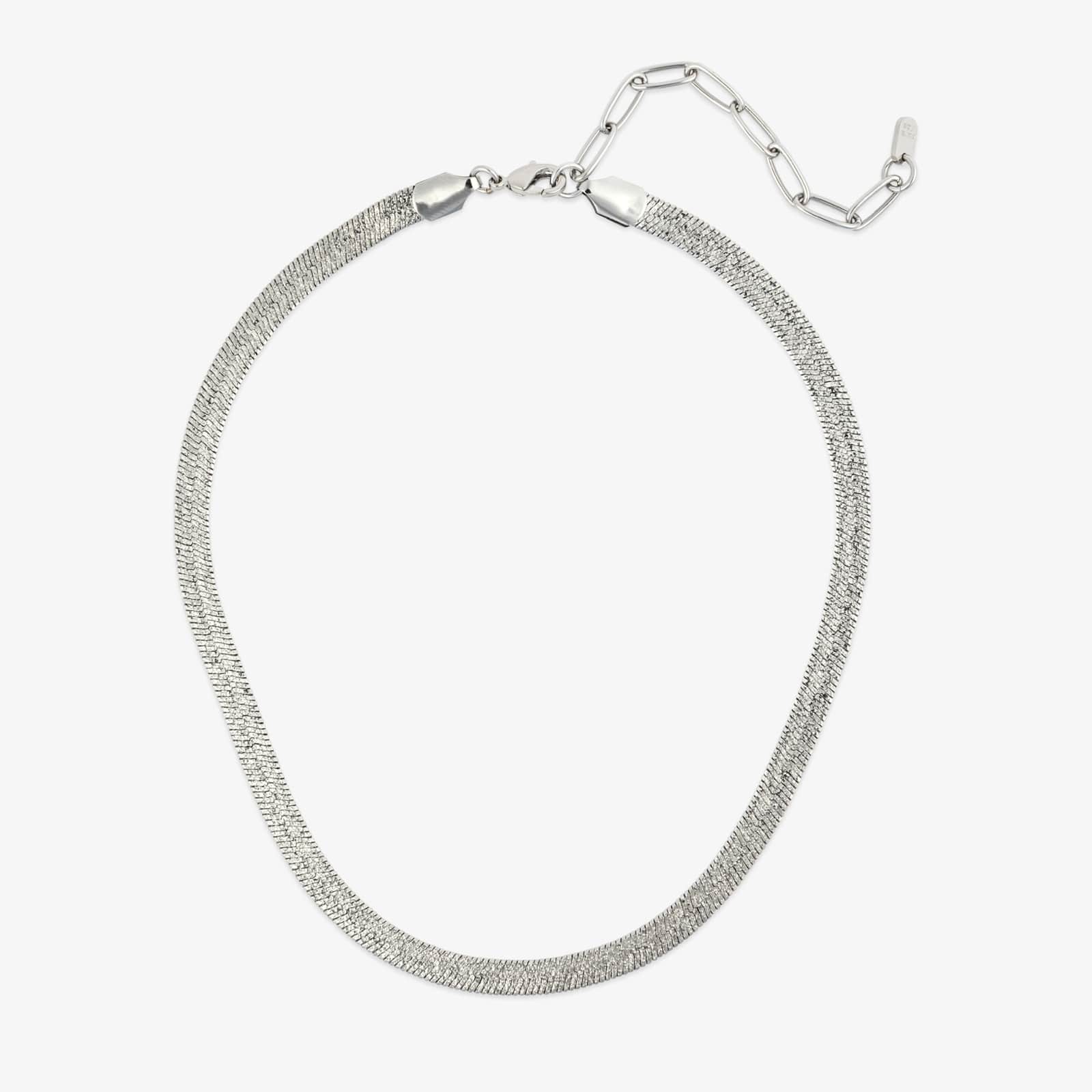 Herringbone Chain Necklace - Image 2
