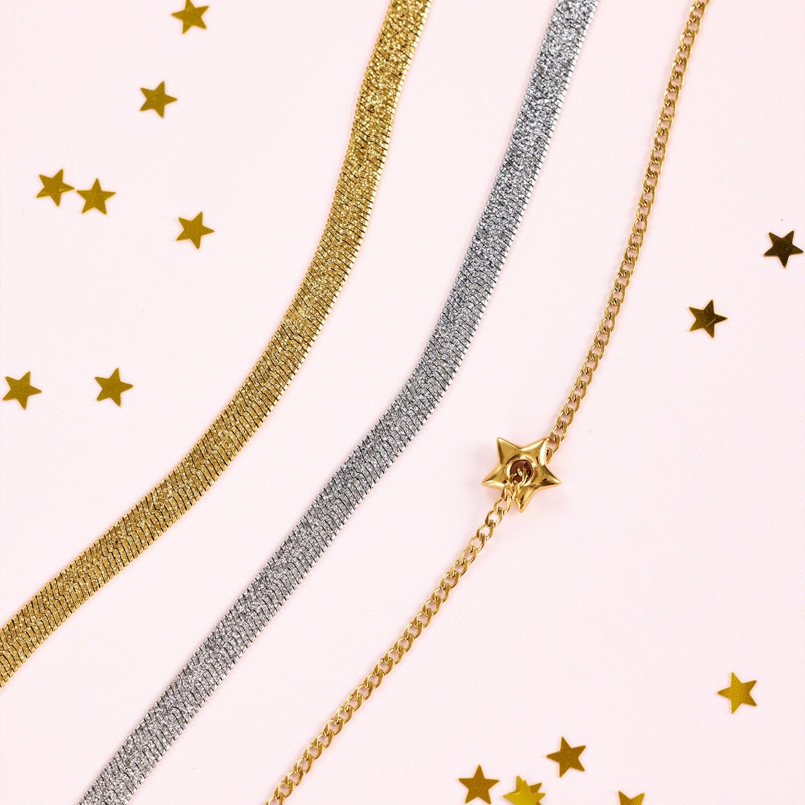 Herringbone Chain Necklace - Image 3