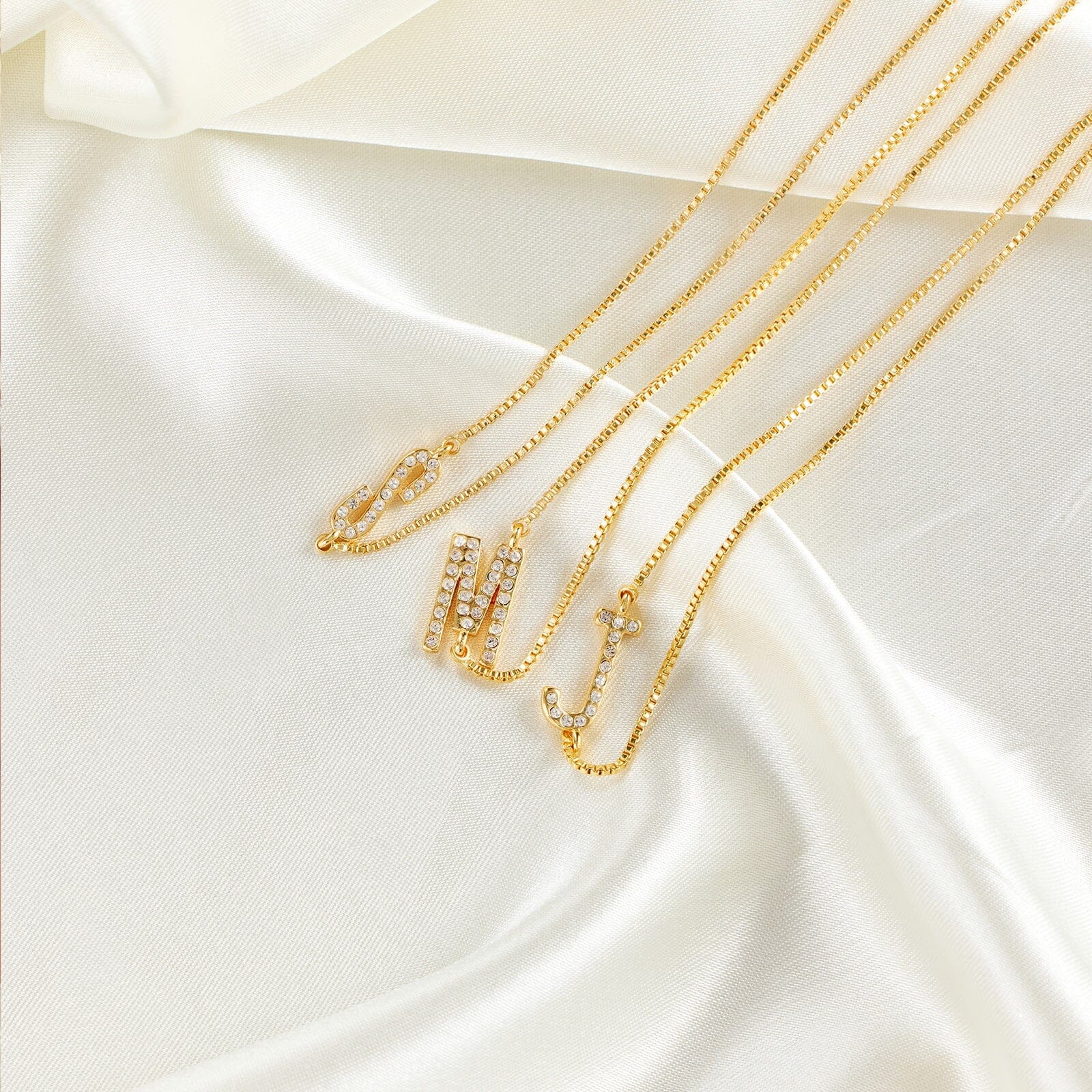 Pavé Initial Box Chain Choker - Image 7