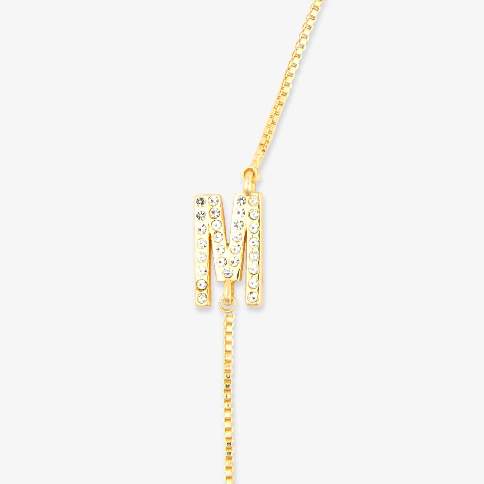 Pavé Initial Box Chain Choker - Image 14