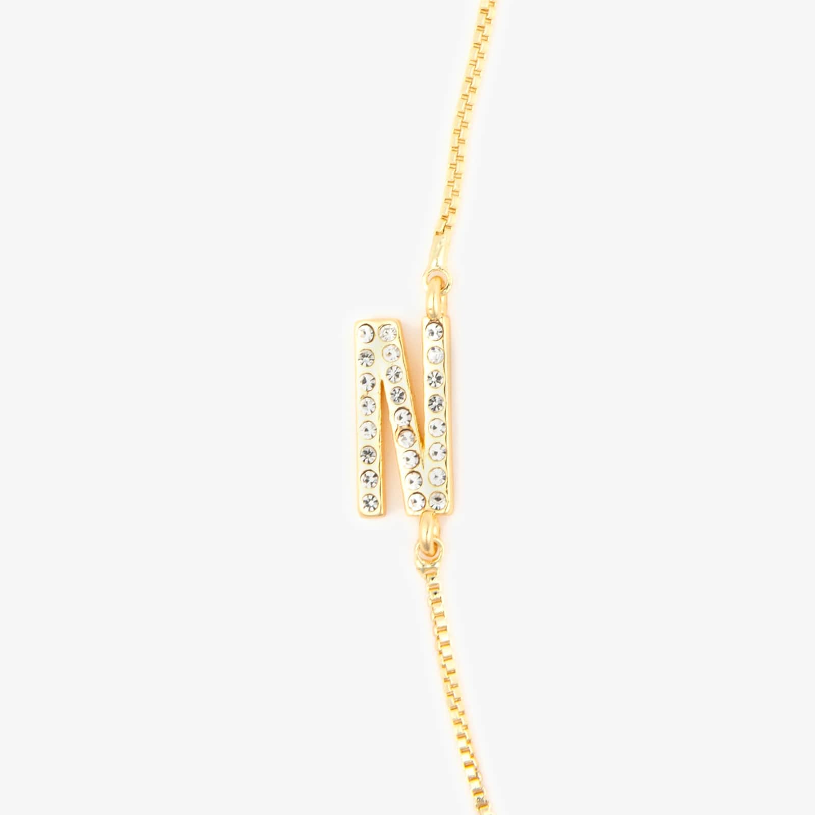 Pavé Initial Box Chain Choker - Image 15