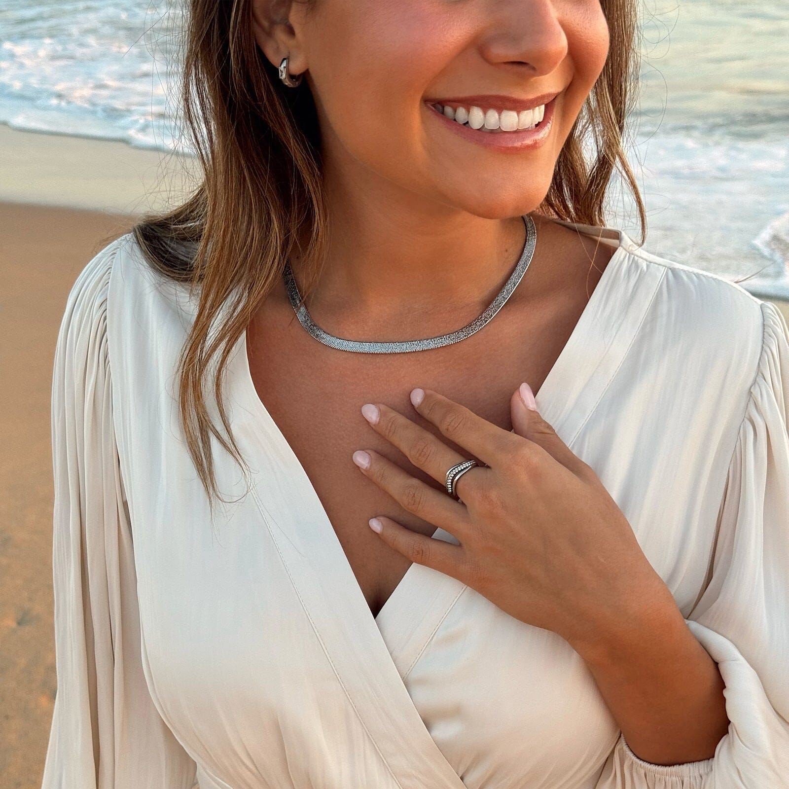 Wavy Pavé Ring Stack - Image 4