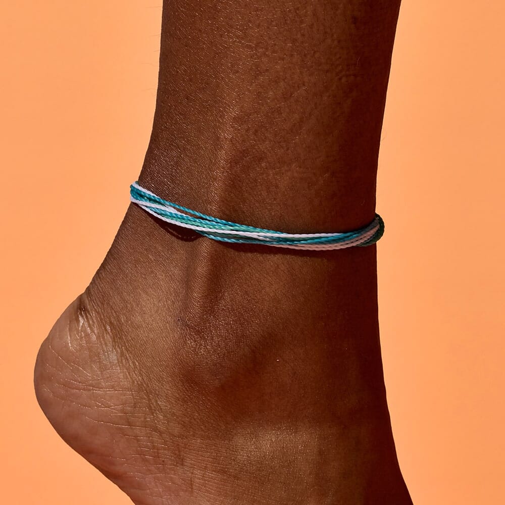 Beachside Blue String Anklet - Image 2