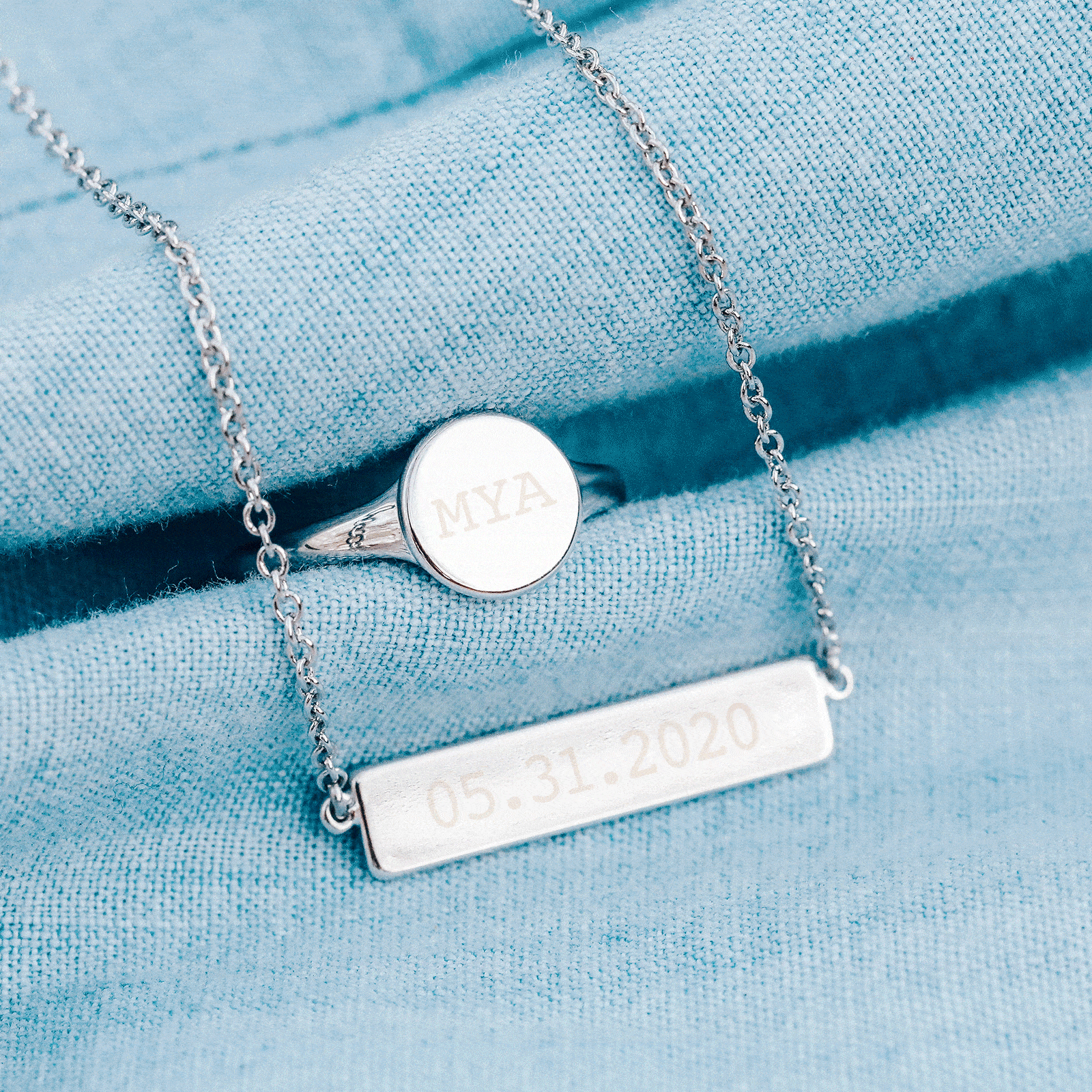 Engravable Bar Necklace - Image 15