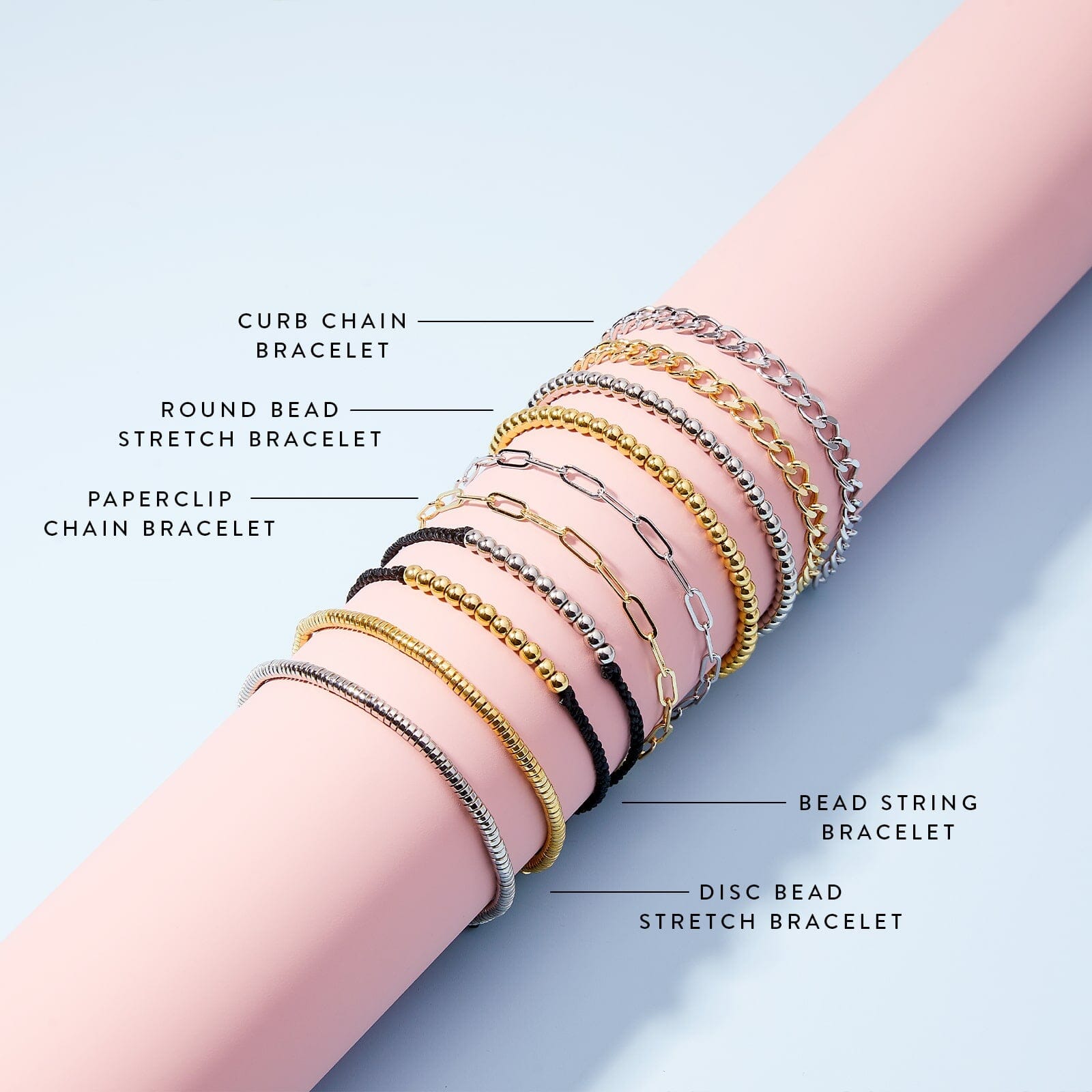 Harper Round Bead Stretch Bracelet - Image 7