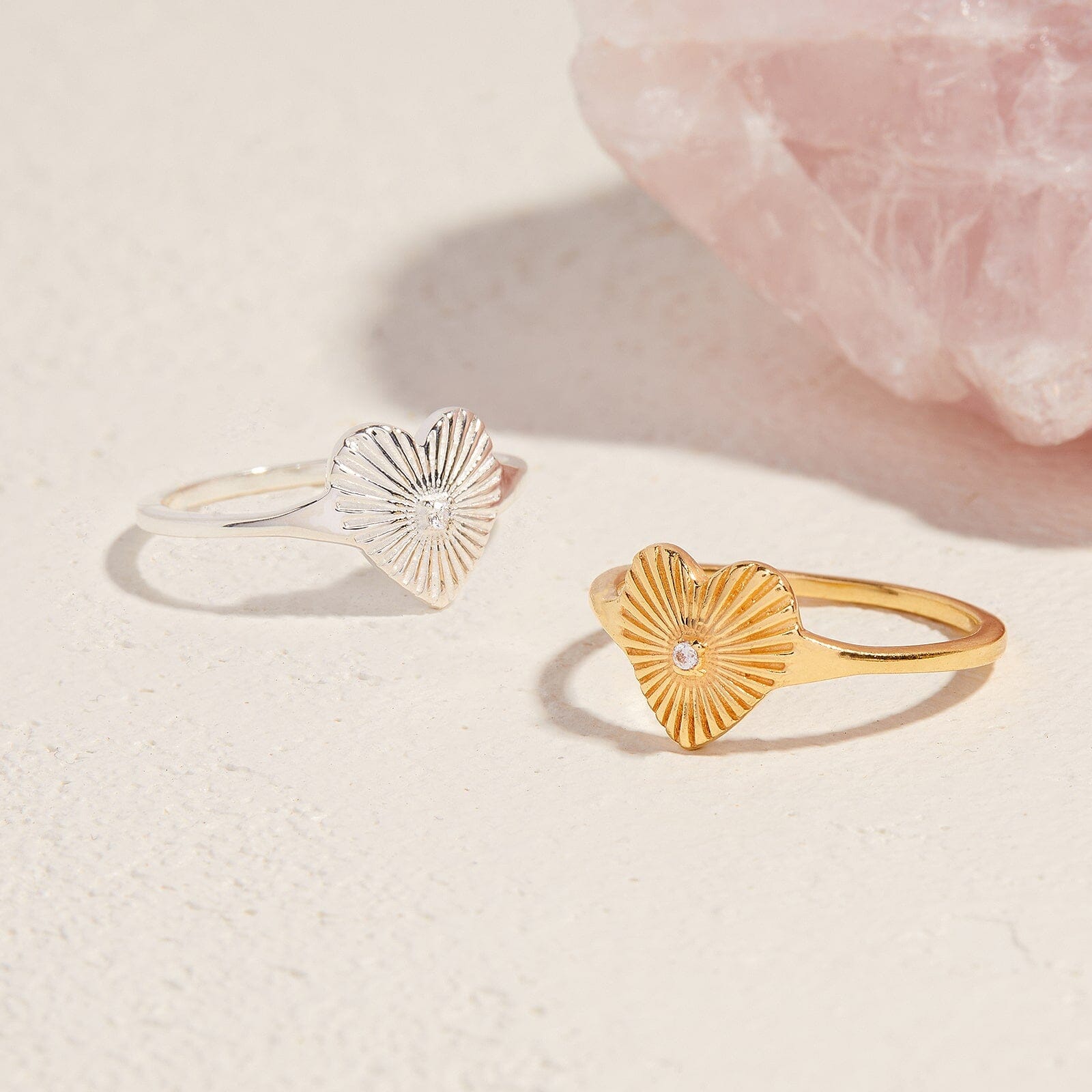 Sunburst Heart Ring - Image 8