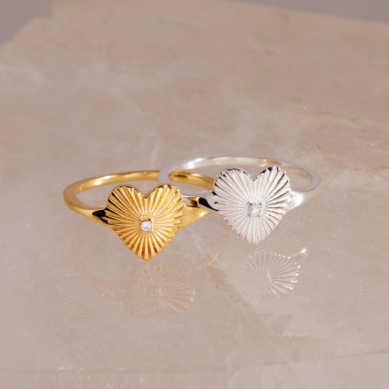 Sunburst Heart Ring - Image 5